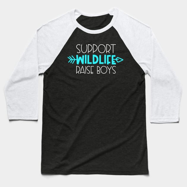 Support Wildlife Raise Boys Baseball T-Shirt by StacysCellar